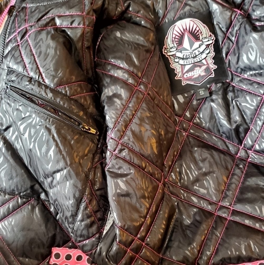Castle X Racewear Pink Jacket Size Small - Picture 11 of 15